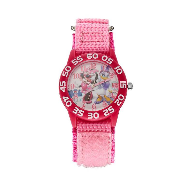 Disney's Minnie Mouse & Daisy Duck Girls' Time Teacher Watch, Girl's, Pink