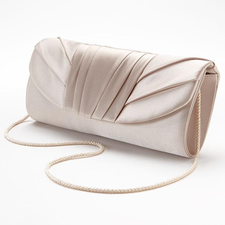 Gunne Sax By Jessica Mcclintock Pleated Clutch, Women's, Beig/green (beig/khaki)