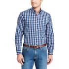 Men's Chaps Classic-fit Stretch Poplin Button-down Shirt, Size: Large, Blue