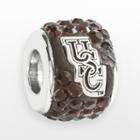 Logoart South Carolina Gamecocks Sterling Silver Crystal Logo Bead - Made With Swarovski Crystals, Women's, Red