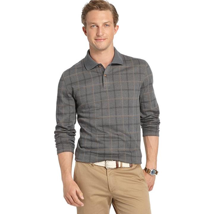 Big & Tall Arrow Jasper Classic-fit Windowpane Polo, Men's, Size: Xl Tall, Oxford