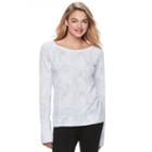 Juniors' So&reg; Perfectly Soft Cross Back Sweatshirt, Teens, Size: Small, Light Blue