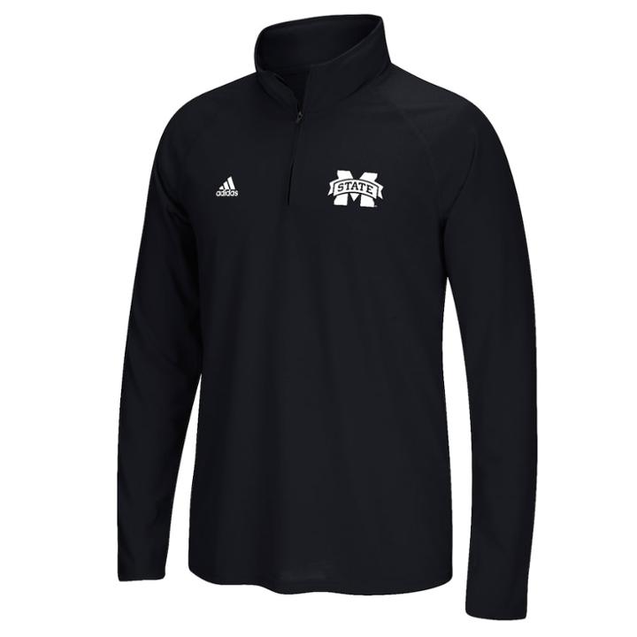 Men's Adidas Mississippi State Bulldogs Sideline Basic Pullover, Size: Small, Black