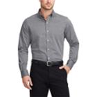 Men's Chaps Regular-fit Easy-care Stretch Button-down Shirt, Size: Xl, Black