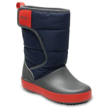 Crocs Lodgepoint Kid's Winter Boots, Size: 1, Turquoise/blue (turq/aqua)