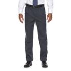 Big & Tall Croft & Barrow&reg; Classic-fit No-iron Performance Khaki Pleated Dress Pants, Men's, Size: 48x32, Dark Blue