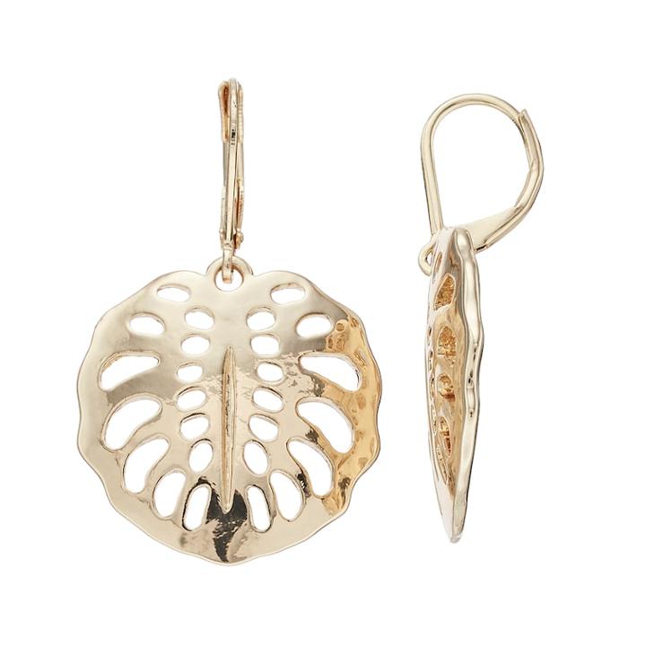 Dana Buchman Openwork Shell Drop Earrings, Women's, White