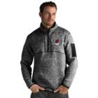 Men's Antigua Miami Heat Fortune Pullover, Size: Xl, Grey (charcoal)