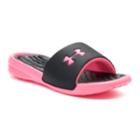 Under Armour Playmaker Fix Women's Slide Sandals, Size: 9, Black