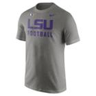 Men's Nike Lsu Tigers Football Facility Tee, Size: Medium, Dark Grey