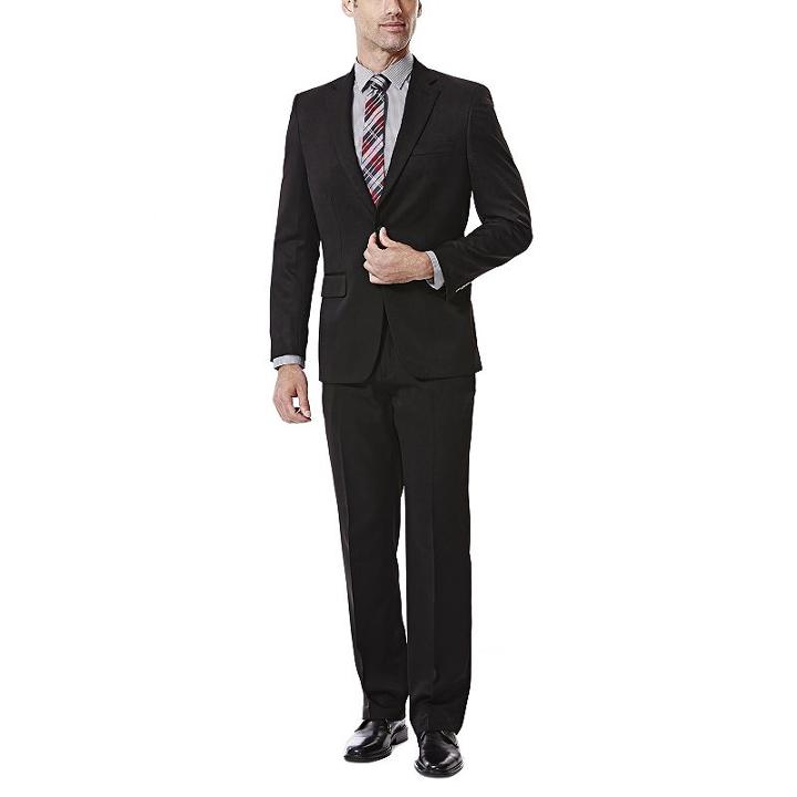 Big & Tall Haggar Travel Classic-fit Performance Suit Jacket, Men's, Size: 50 - Regular, Black