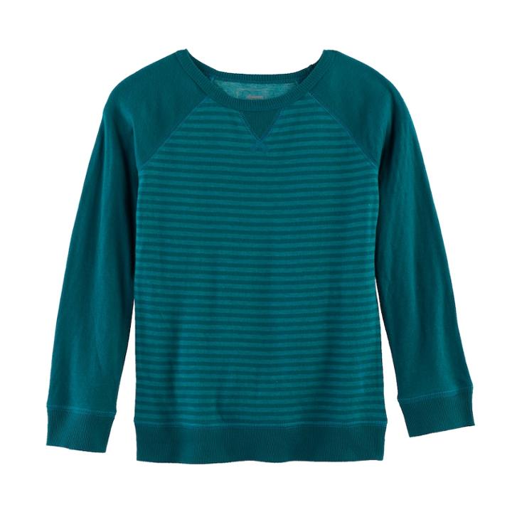 Boys 4-7x Sonoma Goods For Life&trade; Striped Raglan Tee, Size: 7, Green