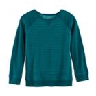 Boys 4-7x Sonoma Goods For Life&trade; Striped Raglan Tee, Size: 7, Green