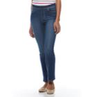 Women's Croft & Barrow&reg; Pull-on Straight Leg Jeans, Size: 16 T/l, Med Blue