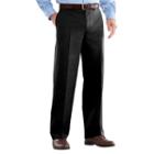 Men's Croft & Barrow&reg; Easy-care Stretch Classic-fit Flat-front Pants, Size: 33x29, Black