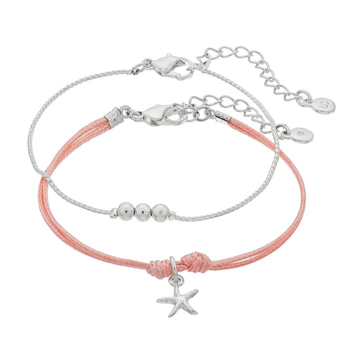 Lc Lauren Conrad Starfish Friendship Bracelet Set, Women's, Green