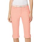 Women's Gloria Vanderbilt Lillian Skimmer Pants, Size: 14, Lt Orange