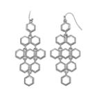 Coco Lane Honeycomb Kite Earrings, Women's, Grey