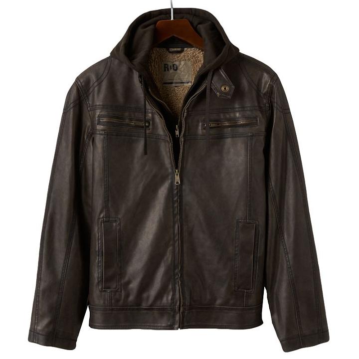 Men's R And O Hooded Jacket, Size: Xl, Brown