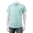Men's Apt. 9&reg; Slim-fit Patterned Stretch Button-down Shirt, Size: Med Slim, Brt Green