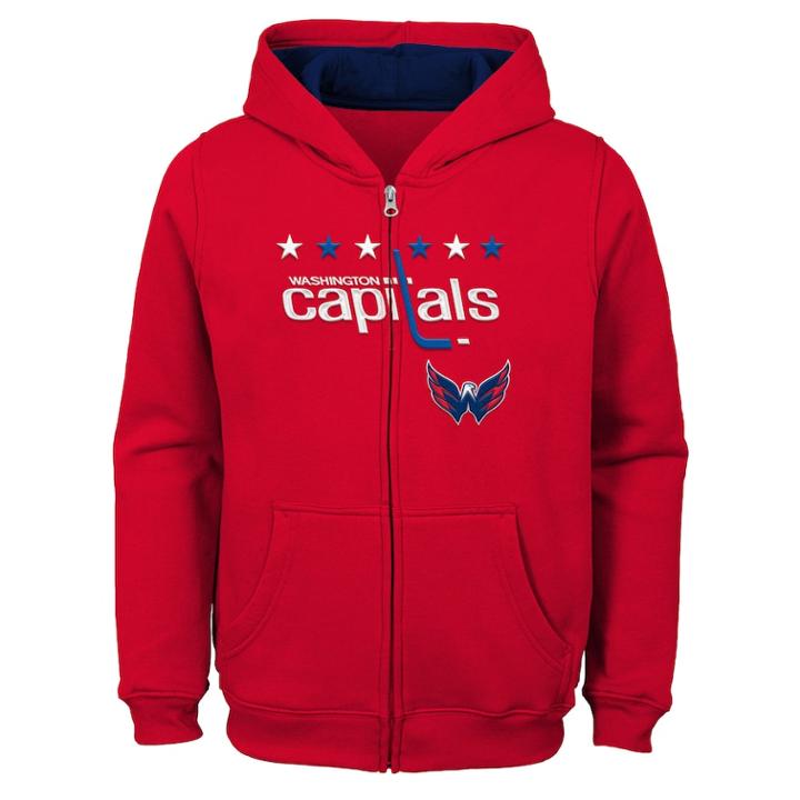 Boys 8-20 Washington Capitals Stated Hoodie, Size: Xl 18-20, Red