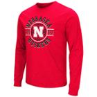 Men's Campus Heritage Nebraska Cornhuskers Zigzag Long-sleeve Tee, Size: Medium, Dark Red