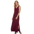 Women's Apt. 9&reg; Ruffle Maxi Dress, Size: Large, Dark Red