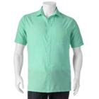 Big & Tall Croft & Barrow&reg; Classic-fit Easy-care Microfiber Button-down Shirt, Men's, Size: Xxl Tall, Med Green
