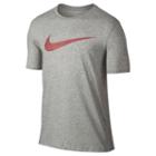 Men's Nike Dry Swoosh Tee, Size: Large, Grey Other