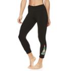 Women's Gaiam Om Pop Strappy Yoga Capri Leggings, Size: Xs, Oxford