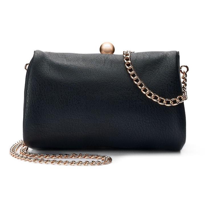 Lc Lauren Conrad Lili Frame Clutch, Women's, Black