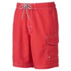 Big & Tall Sonoma Goods For Life&trade; Microfiber Swim Trunks, Men's, Size: 3xl Tall, Med Red