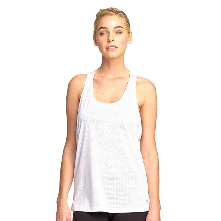 Women's Colosseum Nightsail Racerback Yoga Tank, Size: Xl, White