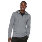 Men's Tek Gear&reg; Brushed Space-dyed Full-zip Hoodie, Size: Large, Grey