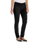 Petite Gloria Vanderbilt Bridget Faux-suede Skinny Pants, Women's, Size: 16p-short, Black