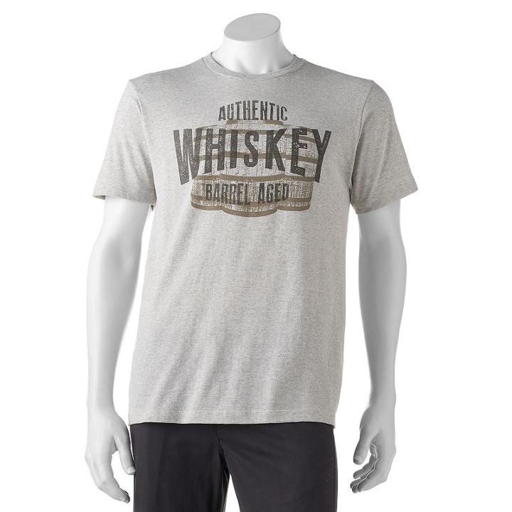 Men's Sonoma Goods For Life&trade; Authentic Whiskey Tee, Size: Xl, Grey