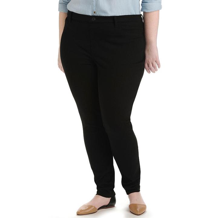 Plus Size Lee Jade Easy Fit Jeggings, Women's, Size: 1xl, Black
