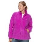 Plus Size Columbia Three Lakes Fleece Jacket, Women's, Size: 2xl, Lt Purple