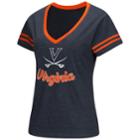 Women's Colosseum Virginia Cavaliers Dual Blend Tee, Size: Small, Blue (navy)