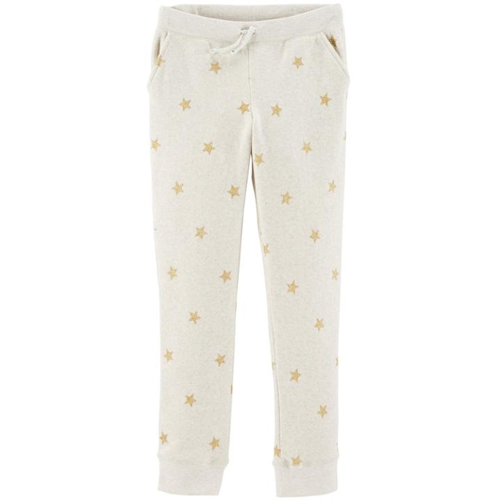 Girls 4-14 Oshkosh B'gosh&reg; Glittery Star Fleece Jogger Pants, Size: 6-6x, Print