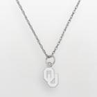 Oklahoma Sooners Sterling Silver Logo Pendant, Women's, Size: 18, Multicolor