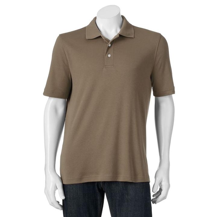 Men's Croft & Barrow&reg; Signature Polo, Size: Large, Med Brown