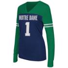 Juniors' Campus Heritage Notre Dame Fighting Irish Packed Powder Tee, Women's, Size: Xl, Blue (navy)