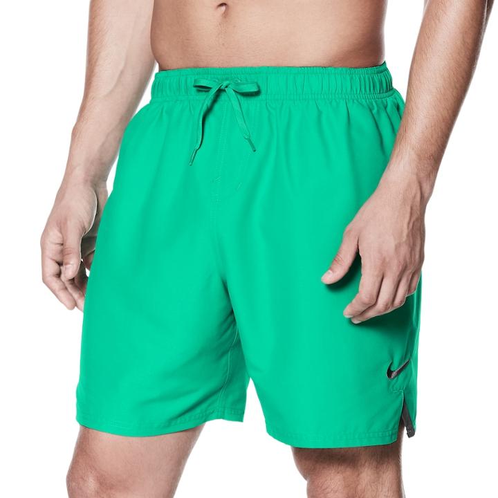Men's Nike Swim Vital 7-inch Microfiber Volley Shorts, Size: Large, Med Green