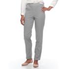 Women's Croft & Barrow&reg; Pull-on Pants, Size: S Long, Grey