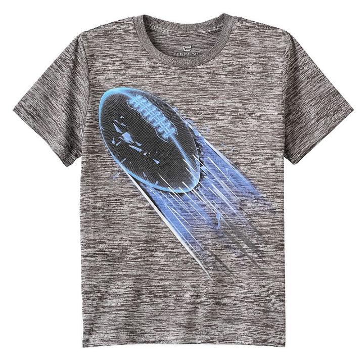 Boys 8-20 Tek Gear&reg; Football Tee, Boy's, Size: Medium, Grey