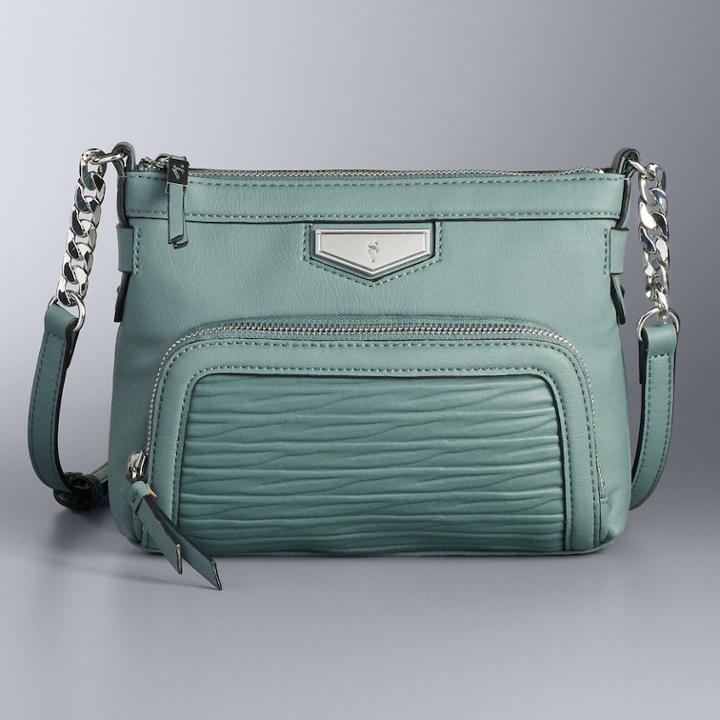 Simply Vera Vera Wang Easton Crossbody Bag, Women's, Blue (navy)