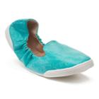 Kruzers By Fitkicks Women's Foldable Sneakers, Size: M 7-8, Turquoise/blue (turq/aqua)