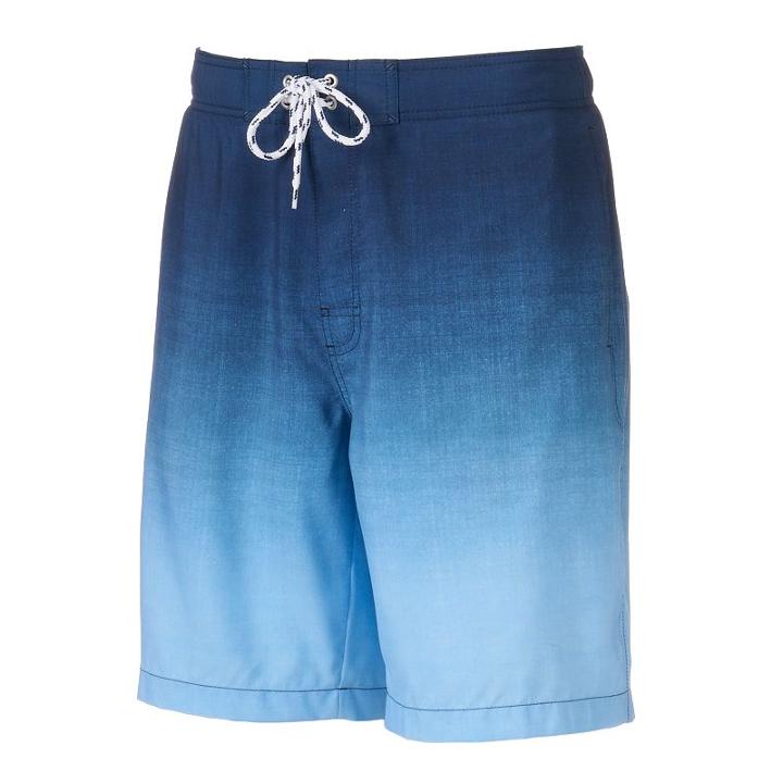 Men's Sonoma Goods For Life&trade; Ombre Eclipse Swim Trunks, Size: Medium, Blue (navy)