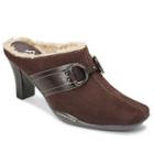 A2 By Aerosoles Snapjack Women's Faux-fur Lined Mules, Size: Medium (8.5), Brown